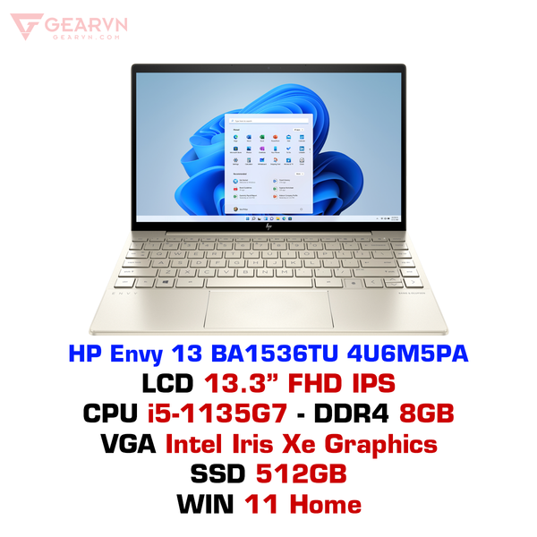  Laptop HP Envy 13 BA1536TU 4U6M5PA 