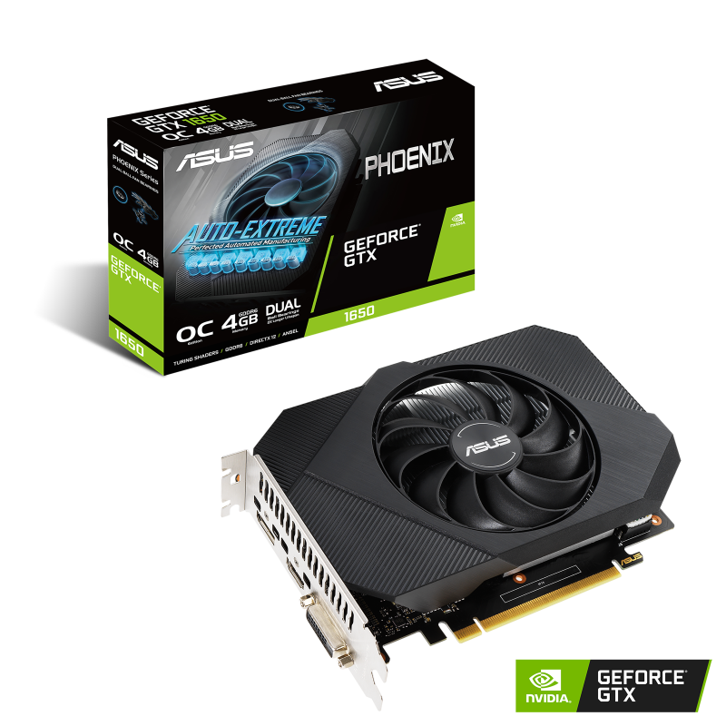 Card màn hình ASUS Phoenix GeForce GTX 1650 OC 4GB GDDR6 (PH-GTX1650-O4GD6)