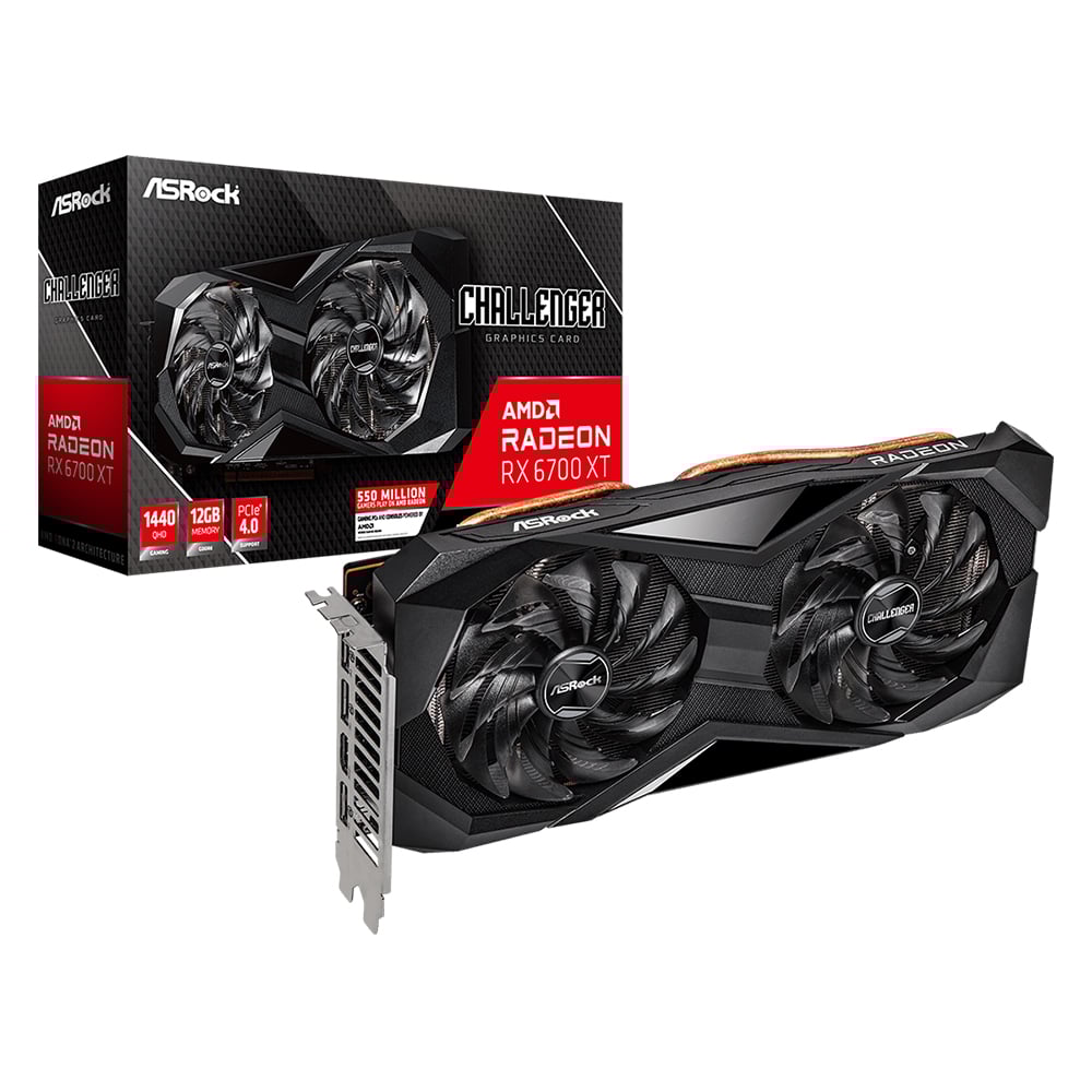 Card Màn Hình Asrock Radeon RX 6700 XT Challenger D 12GB (RX6700XT CLD 12G)
