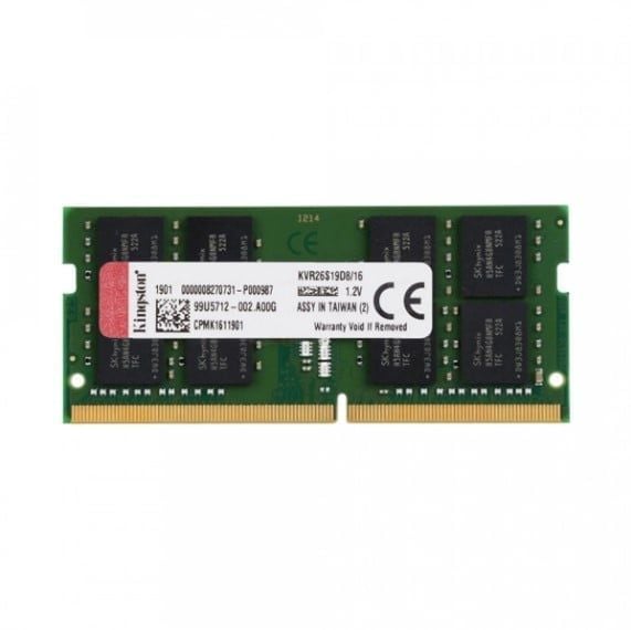  Ram Kingston 1x16GB CL22 3200 Sodimm (KVR32S22S8/16) 