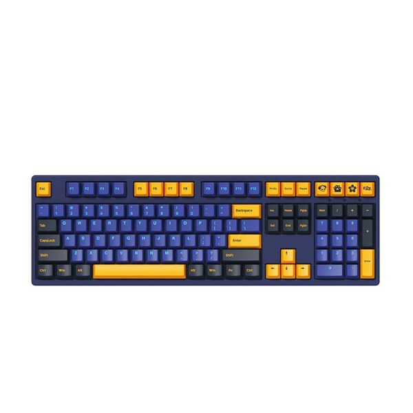 Bàn phím cơ AKKO 3108 v2 DS Horizon Akko Switch V3 Cream Blue