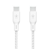  Cáp USB Type C - C, 2 mét, vỏ dù, công suất 100w, màu trắng Belkin 