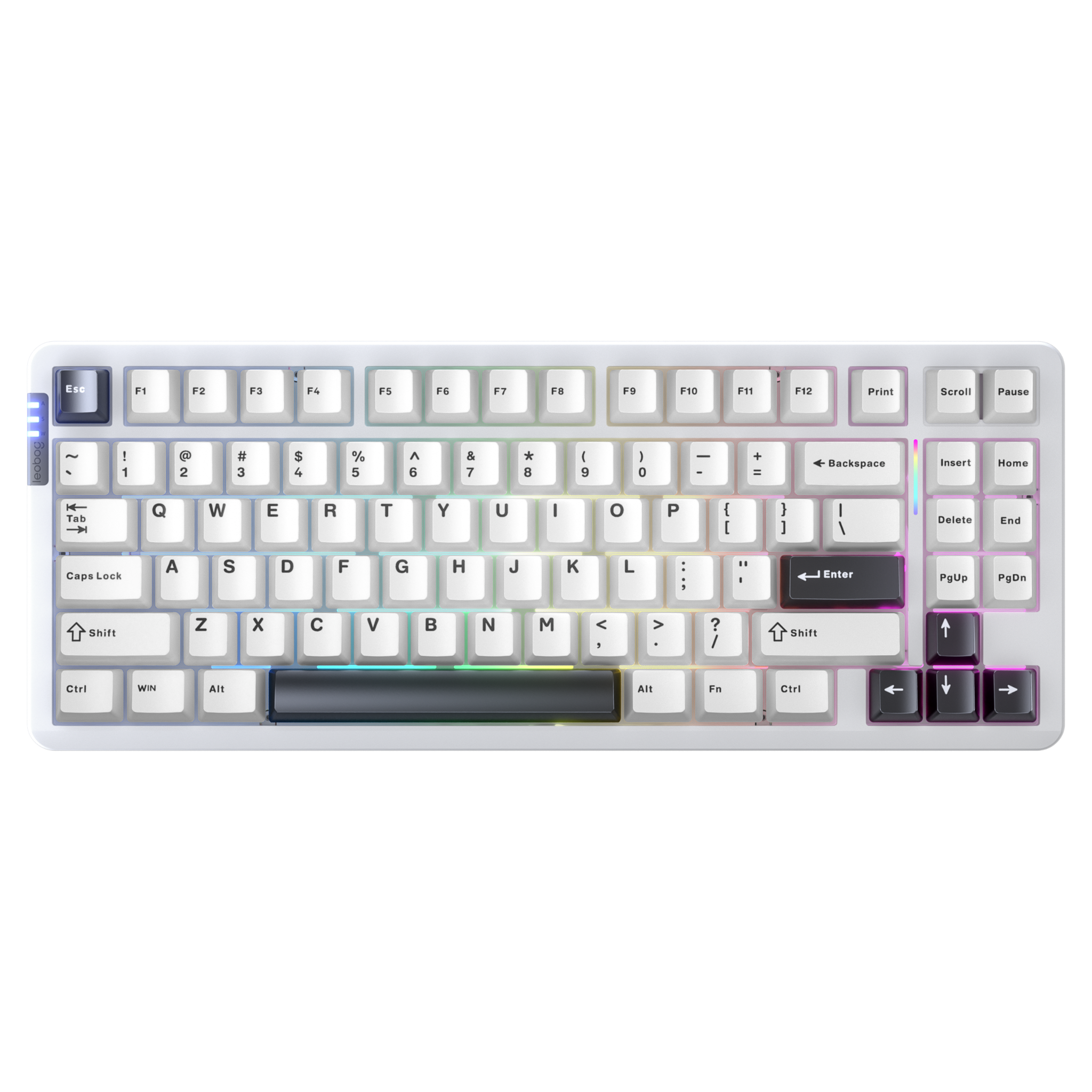 Bàn phím Leobog Hi86 TM (Trắng đen/ Nimbus V3 switch)