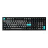  Bàn phím cơ AKKO MonsGeek MG108 Black & Cyan 