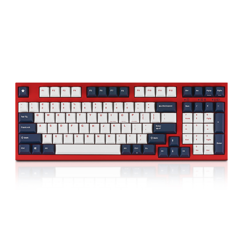 Bàn phím Leopold FC980M Bluetooth White Blue Star Silent Red Switch