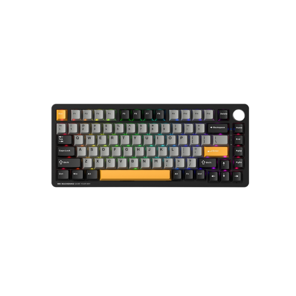 Bàn phím Machenike K600-B82W Black Tri-Mode GR Silver switch