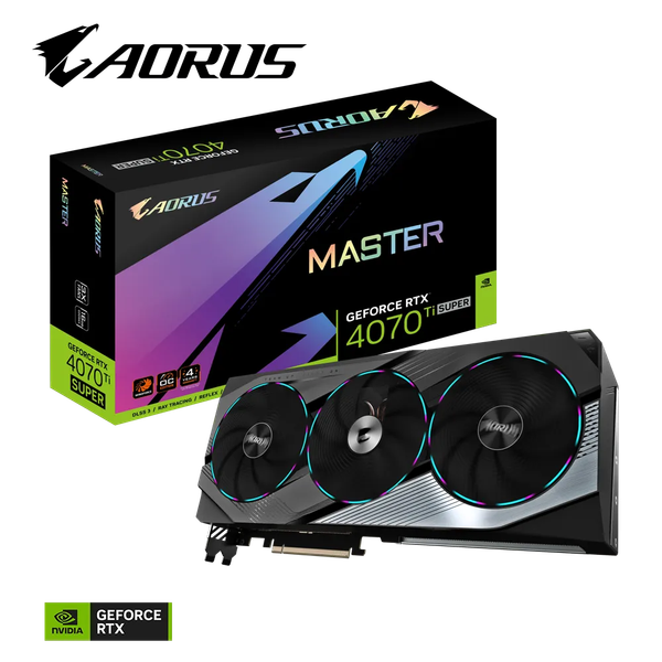 Card màn hình GIGABYTE AORUS GeForce RTX 4070 Ti SUPER MASTER 16G (GV-N407TSAORUS-M-16GD)