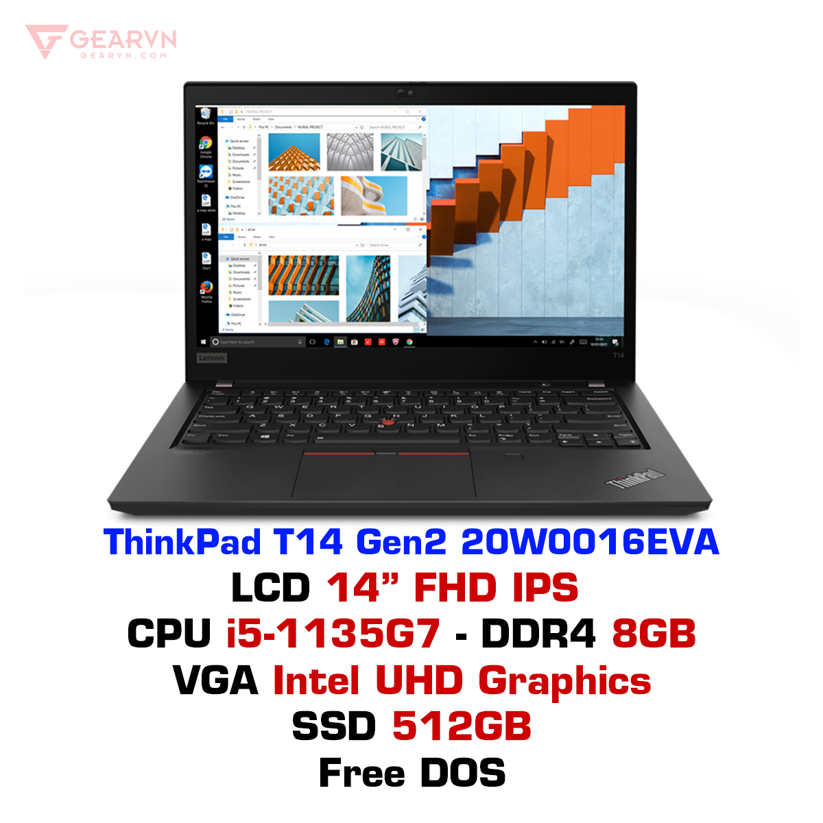 Laptop Lenovo ThinkPad T14 Gen2 20W0016EVA chính hãng – GEARVN.COM