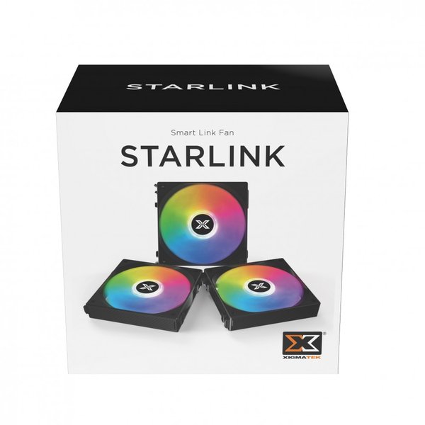 Bộ 3 quạt Xigmatek STARLINK ARGB BLACK