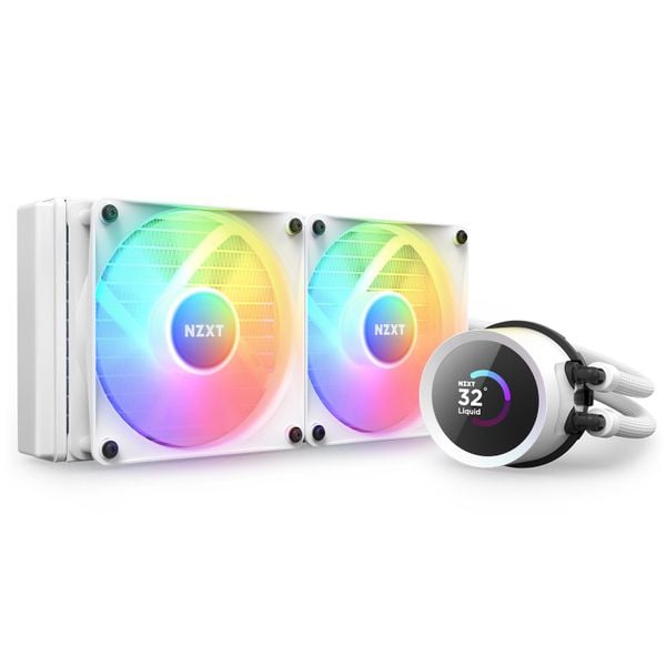Tản nhiệt AIO NZXT Kraken 240 RGB WHITE (RL-KR240-W1)