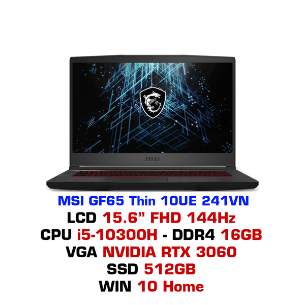  Laptop Gaming MSI GF65 Thin 10UE 241VN 