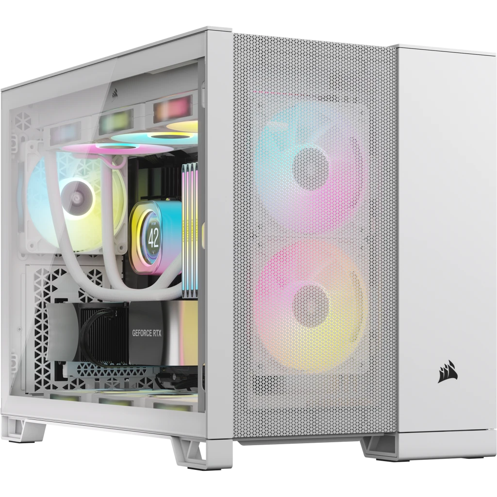 Vỏ Máy Tính Corsair 2500D Airflow Tg Mid - Tower White (Cc - 9011264 - Ww)