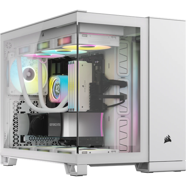 Vỏ máy tính Corsair 2500X TG Mid-Tower White (CC-9011266-WW)