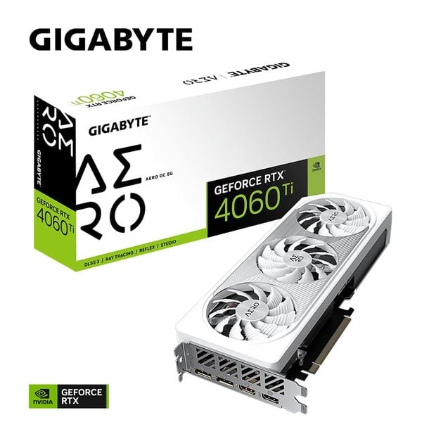  Card màn hình GIGABYTE GeForce RTX 4060 Ti AERO OC 8G (GV-N406TAERO-OC-8GD) 