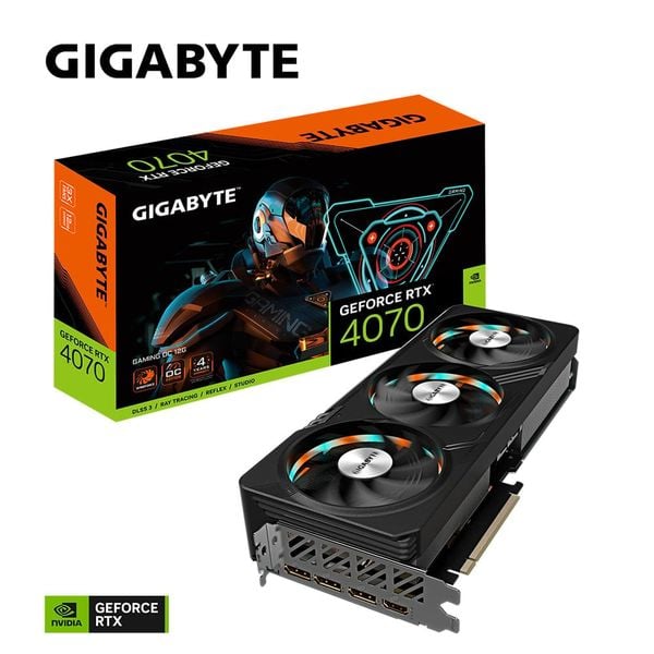  Card màn hình GIGABYTE GeForce RTX 4070 GAMING OC 12GB (GV-N4070GAMING OC-12GD) 