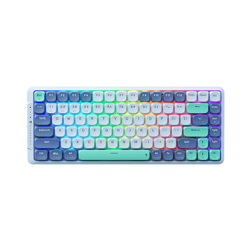 Bàn Phím Machenike Air50 - B84W Blue Tri - Mode Red Switch