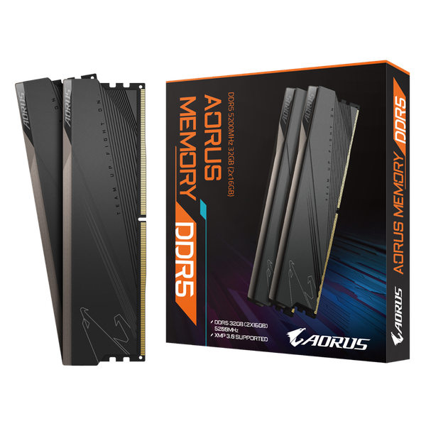  Ram GIGABYTE Aorus Memory 32GB (2x16GB) 5200 DDR5 (GP-ARS32G52D5) 