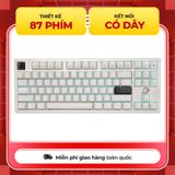  Bàn phím DareU EK87V2 White Brown Switch 