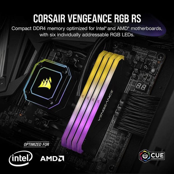  Ram Corsair Vengeance RS RGB 1x8GB 3200 (CMG8GX4M1E3200C16) 