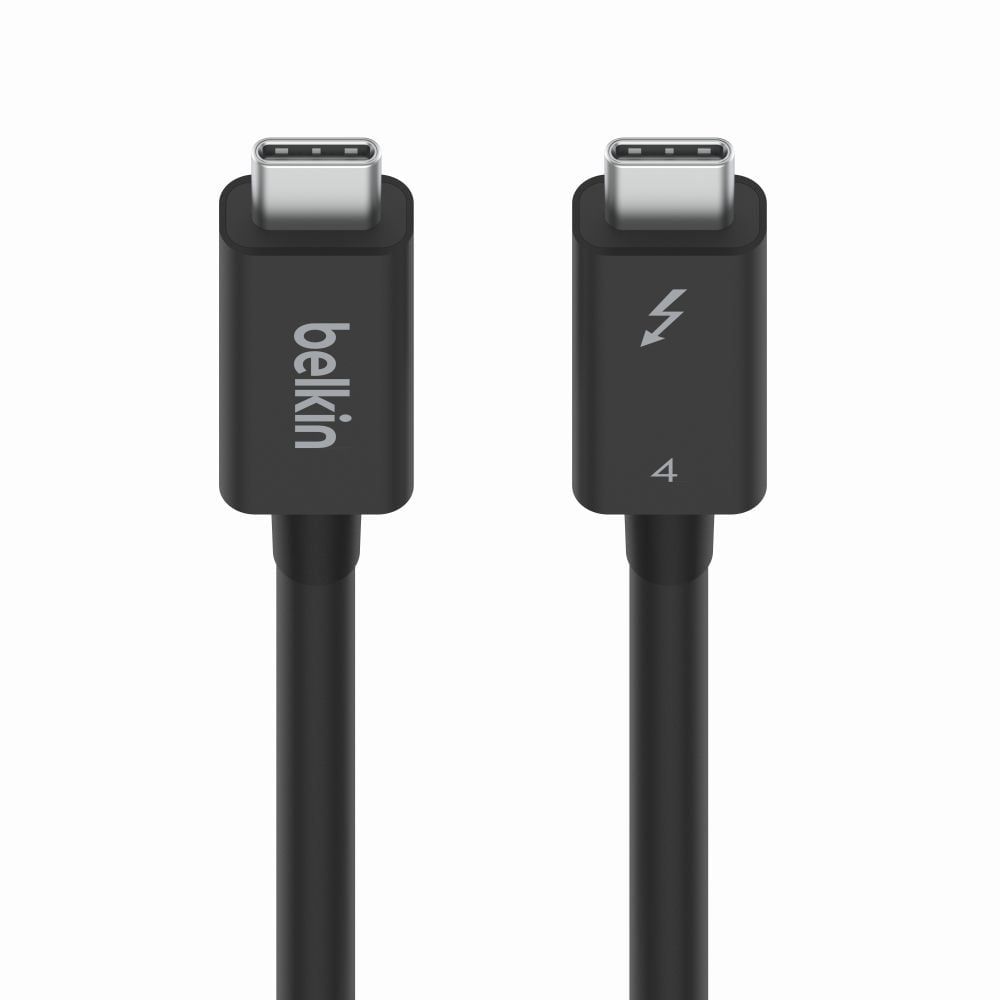 Cáp Belkin Thunderbolt 4, 1 Mét, Tốc Độ 40Gbps, 100W/5A, 8K, Màu Đen