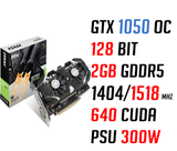  MSI GeForce® GTX 1050 2GD5 128bit DualFan 