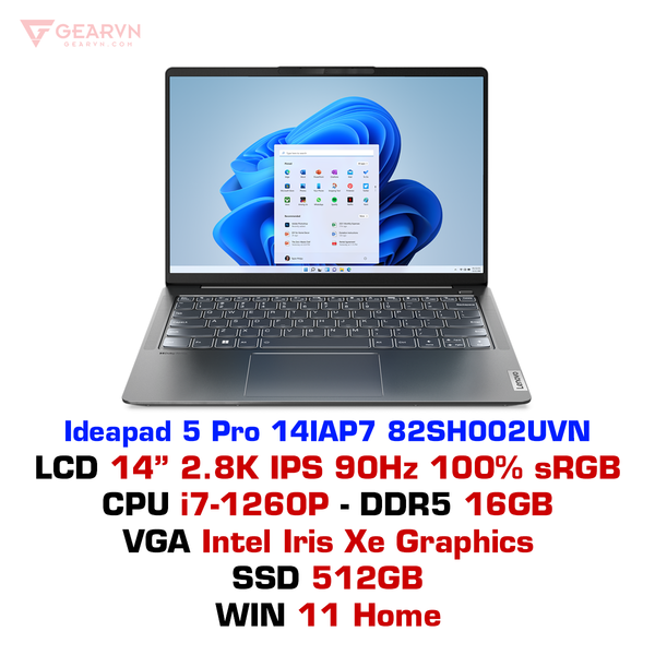  Laptop Lenovo Ideapad 5 Pro 14IAP7 82SH002UVN 