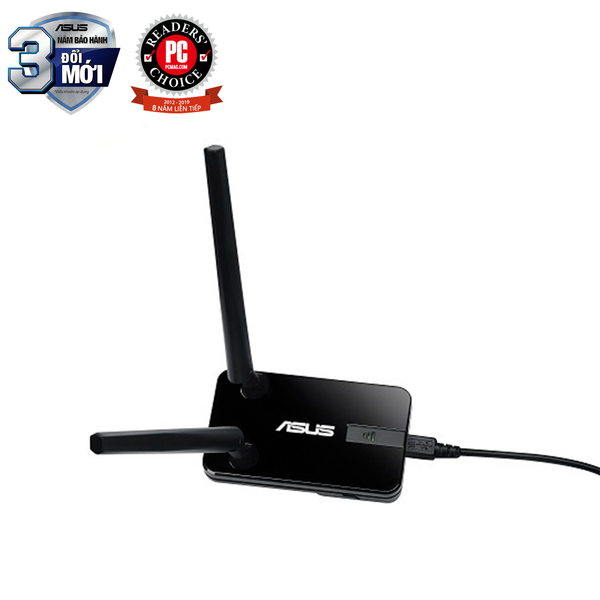  Thiết bị mạng ASUS USB-N14 Chuẩn N300 Bộ tiếp hợp USB Wireless 