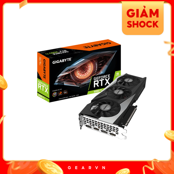  Card màn hình GIGABYTE GeForce RTX 3060 Ti GAMING OC 8G (GV-N306TGAMING-OC-8GD) 