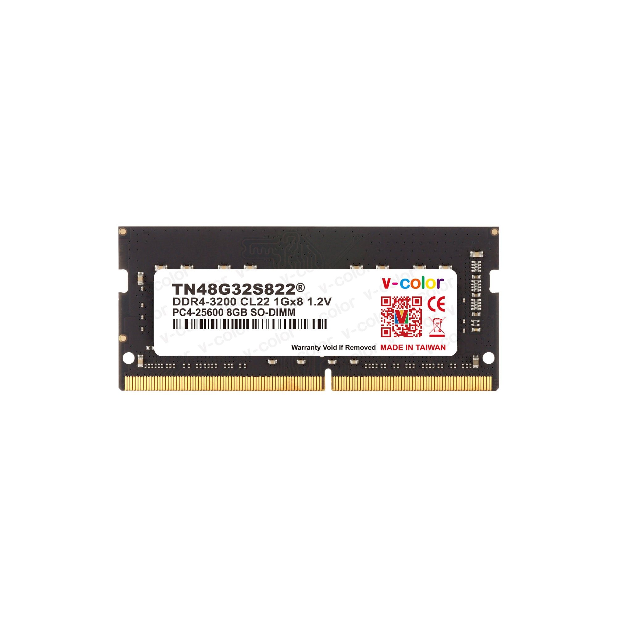 Ram Laptop V - Color Ddr4 8Gb 3200Mhz Tn48G32S822 1Gx8 1Rx8 Sodimm