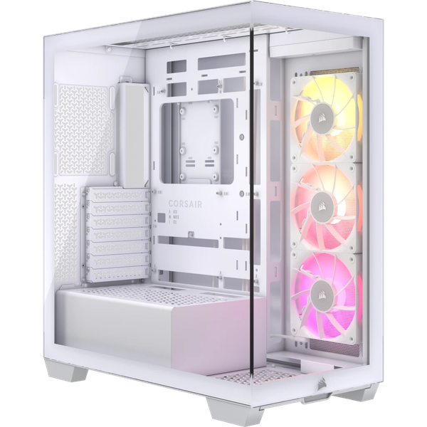  Vỏ máy tính Corsair iCUE LINK 3500X TG Mid Tower White (CC-9011281-WW) 