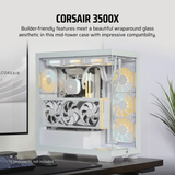  Vỏ máy tính Corsair 3500X TG Mid Tower White (CC-9011277-WW) 