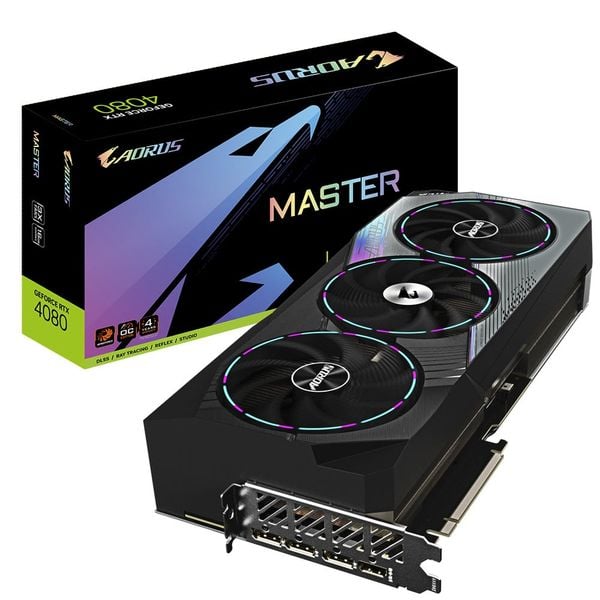  Card màn hình GIGABYTE AORUS GeForce RTX 4080 MASTER 16GB (GV-N4080AORUS M-16GD) 