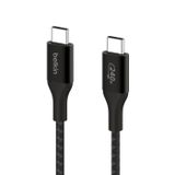  Cáp Belkin USB Type C - C PD3.1, 2 mét, vỏ dù, công suất 240W with Dual E-Marker màu đen 