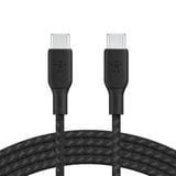  Cáp USB Type C - C, 2 mét, vỏ dù, công suất 100w, màu đen Belkin 