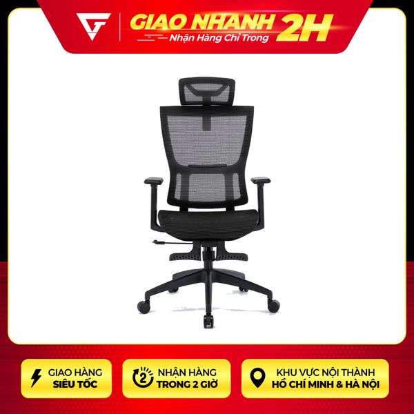  Ghế Ergonomic Warrior Hero series WEC504 Black 