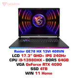  Laptop gaming MSI Raider GE78 HX 13VI 408VN 