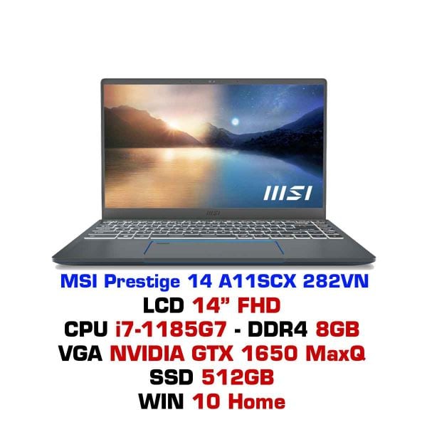  Laptop MSI Prestige 14 A11SCX 282VN 