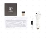  Bàn phím cơ FL-Esports CMK68SAM 3 Mode Wireless Marshmallow Gateron Pro White switch 