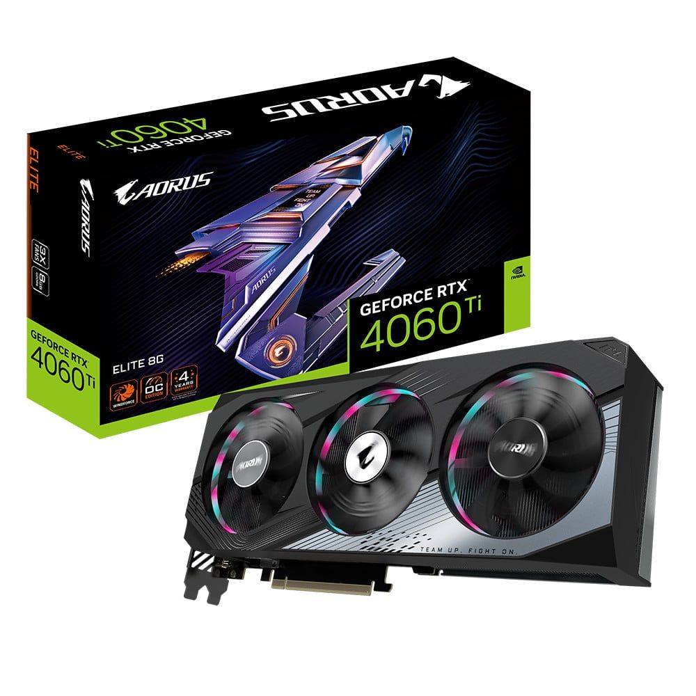 Card Màn Hình Gigabyte Aorus Geforce Rtx 4060 Ti Elite 8G (Gv - N406Taorus - E - 8Gd)