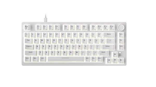 Bàn phím cơ DareU EK75 Full White Firefly switch