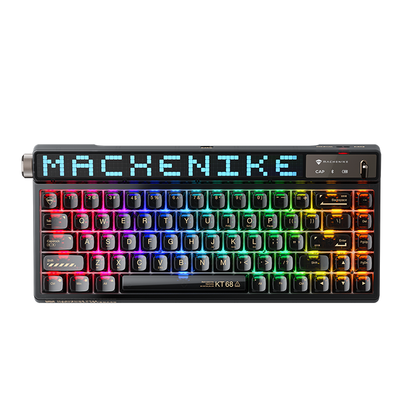 Bàn phím Machenike KT68 Pro Black Gateron North Pole 2.0 Yellow switch