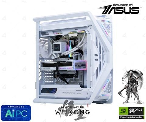  PC GVN x ASUS ROG Hyperion White (Intel i9-14900K/ VGA RTX 4090) 