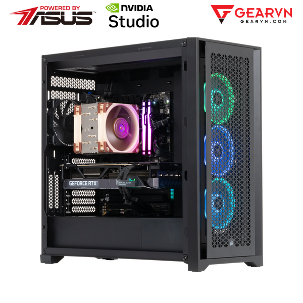  PC GVN G-STUDIO Intel i9-14900K/ VGA RTX 4070 Ti (Powered by ASUS) 