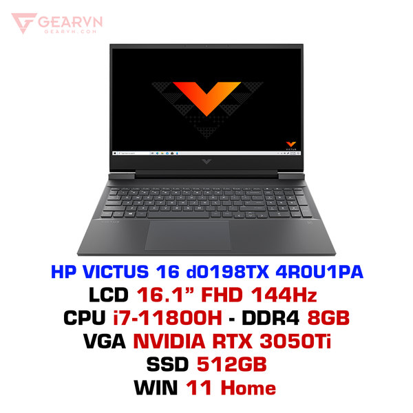  Laptop Gaming HP VICTUS 16 D0199TX 4R0U1PA 