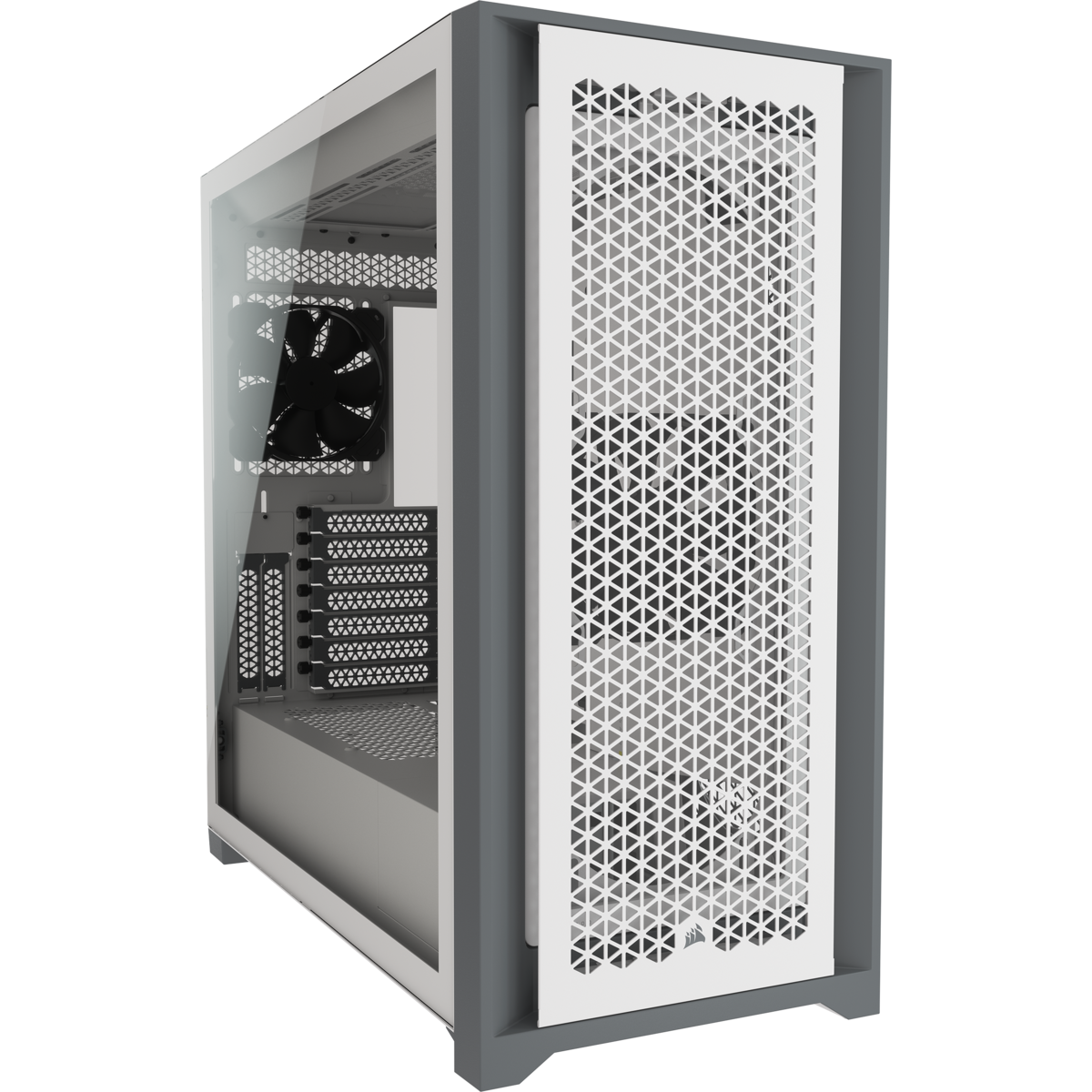 Vỏ máy tính Corsair 5000D Airflow TG White - (CC-9011211-WW)