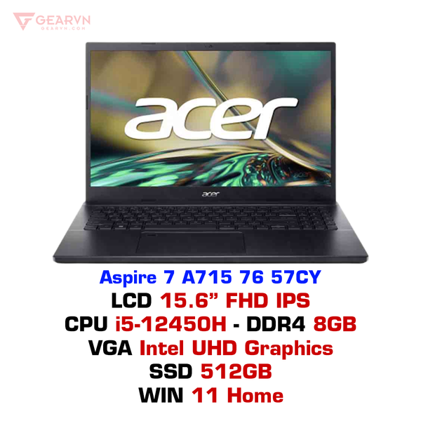 Laptop Acer Aspire 7 A715 76 57CY