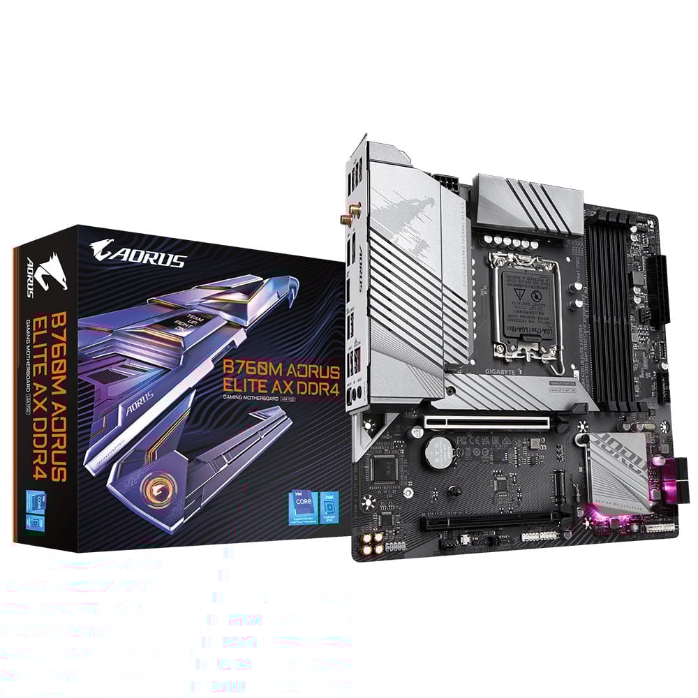 Bo mạch chủ GIGABYTE B760M AORUS ELITE AX DDR4