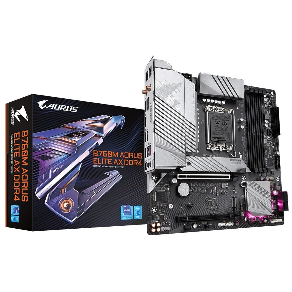 Bo Mạch Chủ Gigabyte B760M Aorus Elite Ax Ddr4