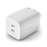  Bộ sạc nhanh Belkin 65W, 2 cổng USB-C, PD 3.0 PPS GaN, màu trắng Belkin 