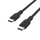  Cáp USB Type C - C, 2 mét, vỏ dù, công suất 100w, màu đen Belkin 